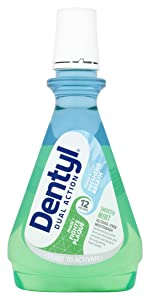 Dentyl Dual Action CPC Mouthwash, 12hrs Fresh Breath & Total Care, Alcohol Free, Fresh Clove, 500 ml