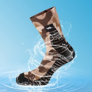 Waterproof breathable socks By OTTER for MEN and WOMEN. Breathable Ankle Cut, Arch Support, Anti-Odor