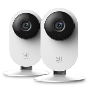 YI Home 1080P Security Camera Twin-pack, WiFi Indoor IP Camera with Night Vision, Motion Detection, 2-way audio, Home Security Surveillance System for House/Office/Pet/Baby/Elder/Remote Monitor(2 pcs)