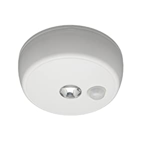 Mr. Beams MB980 Wireless Battery-Operated Indoor/Outdoor Motion-Sensing LED Ceiling Light, White