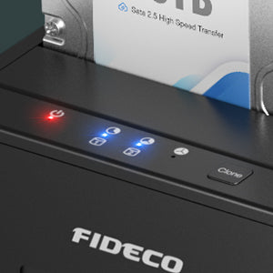 FIDECO Docking Station, USB 3.0 Hard Drive Docking Station for 2.5 and 3.5 inch SATA HDD or SSD, Support Offline Clone, TF & SD Card Reader, and 2x 18TB Hard Drives