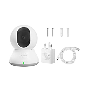 Security Camera Indoor 2K, blurams Pet Camera WiFi Home Camera,360° Baby Monitor with Smart IR Night Vision, Siren, Motion Tracking, 2-Way Talk,Works with Alexa & Google Assistant & IFTTT