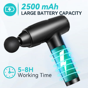 Massage Gun Deep Tissue, AUSOQE Muscle Massage Gun, Powerful Percussion Massager with 30 Speeds 6 Heads, LCD Touch Screen, Handheld Muscle Massager for Fitness Recovery and Muscle Pain Relief