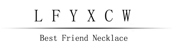 LFYXCW Friendship Best Friend Pendant Necklace for 2 Girls