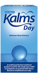 Kalms Day 200 Tablets - Traditional herbal medicinal product used for the temporary relief of symptoms associated with stress.