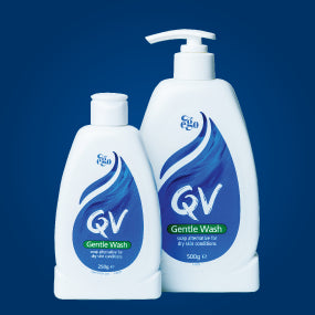 QV Gentle Wash 500g, Soap-Free, Moisturising, Low Irritant, PH Balanced, Body Wash for Eczema and Dry Skin Conditions