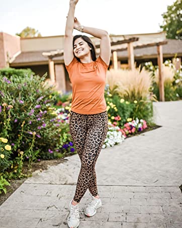 neppein Womens High Waisted Yoga Leggings with Pockets,Tummy