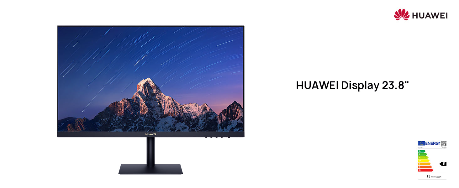HUAWEI Display 23.8 Inch FHD Monitor, IPS, Ultra-slim Bezels, 90% Screen to Body Ratio, Low Blue Light, Black (1920 x 1080, HDMI/VGA)