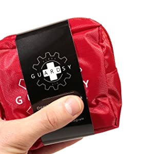 Guardsy Mini First Aid Kit | Compact Small Medical Emergency Survival Kit perfect for Car, Travel, Hiking, Camping, Outdoor, Cycling, Running, Home, Vehicle, Sports. With Digital First Aid Guide app