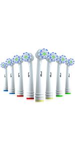 REDTRON Replacement Brush Heads for Oral B, 16Pcs Toothbrush Heads Compatible with Oral B, Works with Floss, Sensitive, Precision, Whitening