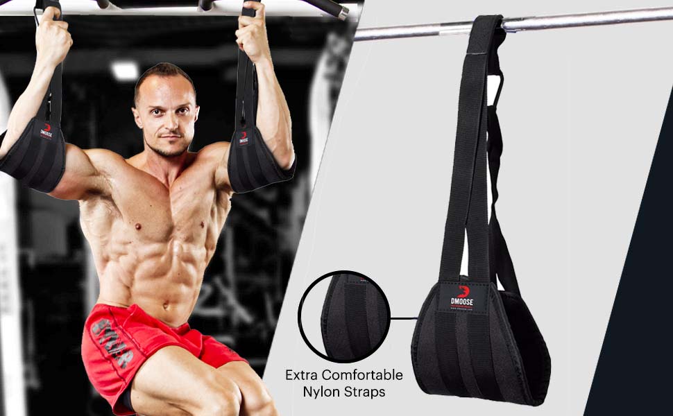 DMoose Hanging Ab Straps for Abdominal Muscle Building and