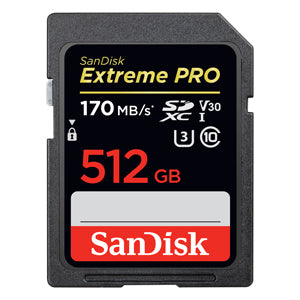 SanDisk Extreme PRO 128GB SDXC Memory Card up to 170MB/s, UHS-1, Class 10, U3, V30