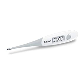 Beurer FT 13 Waterproof Flexible Digital Thermometer with Optical and Sound Fever Alert, Comfortable Fever Measurement for Babies, Children and Adults