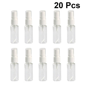 BESPORTBLE 20pcs 20ml Mist Spray Bottle Plastic Fine Mist Spray Bottle Empty Makeup Spray Bottle Refillable Travel Containers for Cosmetic Skincare Lotion Perfumes