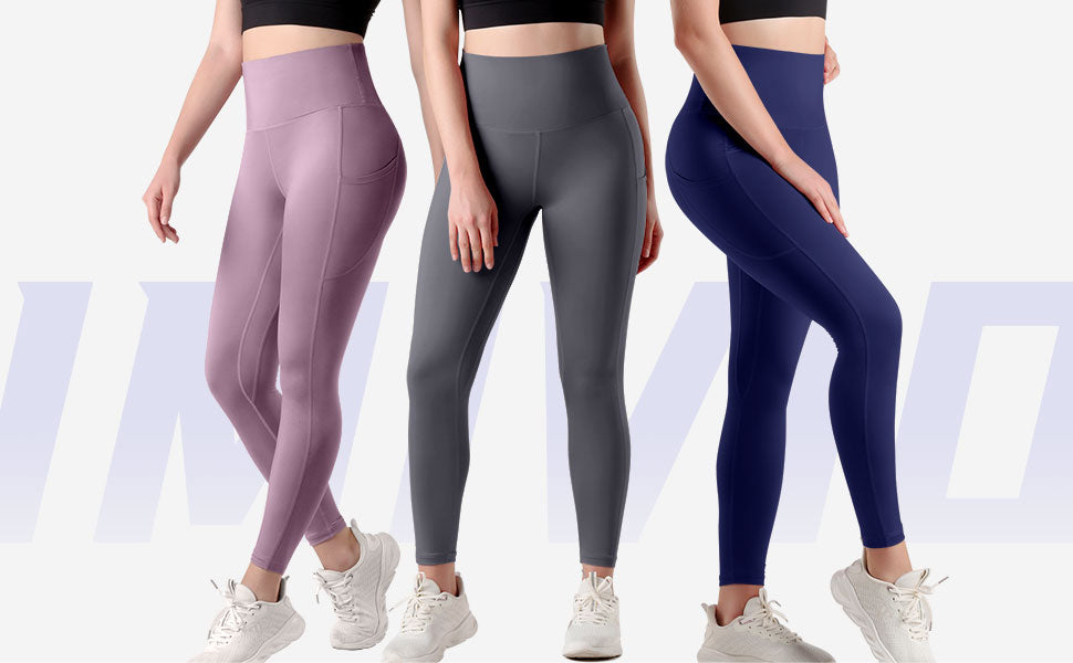 SEVEGO Women's Extra Long Yoga Leggings with Pockets Over The Heel