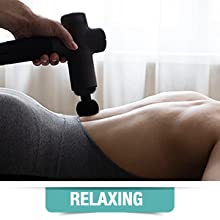 DESIRETECH Powerful Muscle Massage Gun with 20 Speeds, 6 Heads for Deep Tissue, Ultra Quiet & Rechargeable with LED Touch Screen