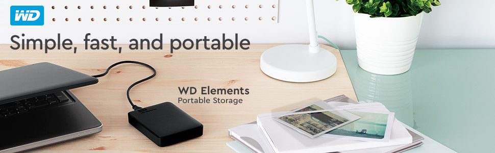 WD 2 TB Elements Portable External Hard Drive - USB 3.0, Black
