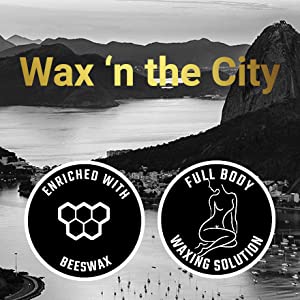 RIO CITY WAX 1000g - Stripless Professional Hot Wax Beads for economical waxing - Full Body Hard Wax Beans - Hair Removal Wax - Bikini Wax