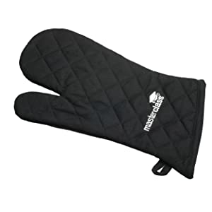MasterClass Double Oven Gloves, Black, 1 count