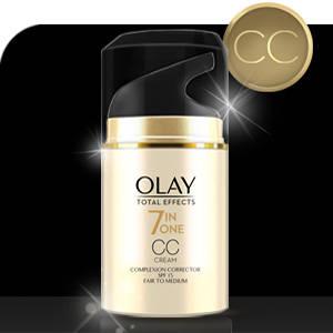 Olay Total Effects 7 in One CC Cream Complexion Corrector SPF 15 - with Glycerin and VitaNiacin - Fair to Medium, 50ml