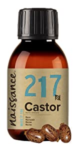 Naissance Cold Pressed Castor Oil (no. 217) 1 Litre - 100% Pure For Eyelashes, Hair, Eyebrows, Beard Growth - Moisturiser For Nails and Skin – Base Oil for Massage - Vegan, Hexane Free, No GMO