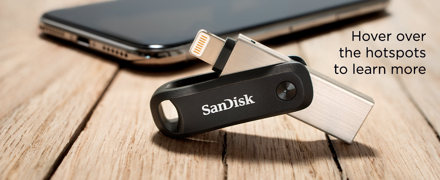 SanDisk 128GB iXpand USB Flash Drive Go for your iPhone and iPad