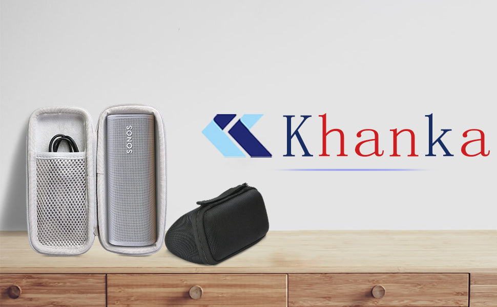 Khanka Hard Travel Case Replacement for Sonos Roam/Roam SL Bluetooth Speaker (Inside Black)