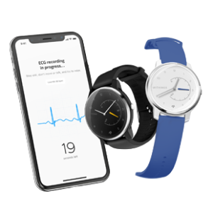 Withings Move ECG - Activity and Sleep Tracker with ECG Monitor Connected GPS Water resistant