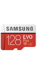 Samsung EVO Plus 128 GB microSDXC UHS-I U3 Memory Card with Adapter