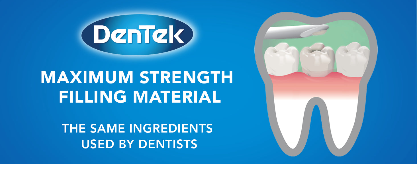 DenTek Temparin Max Home Dental Repair Kit for repairing lost fillings and loose caps, crowns or inlays - 12+/ 13+ Repairs(package may vary)