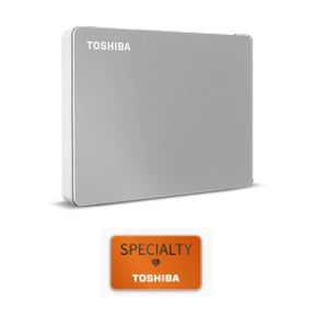 Toshiba 1TB Canvio Flex Portable External Hard Drive for Mac, Windows PC and Tablet, USB 3.2. Gen 1, includes USB-C and USB-A Cable, Silver (HDTX110ESCAA)