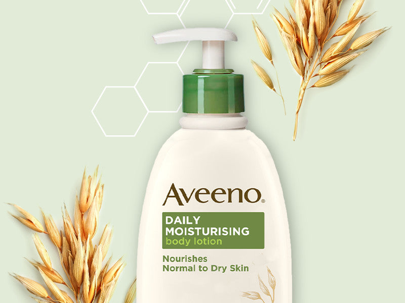 Aveeno Daily Moisturising Lotion | For Normal to Dry Skin Care | With Prebiotic Oatmeal and Glycerin | Moisturises for 24 Hours | 300ml