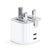 UGREEN 65W USB C Charger Plug 2-Port GaN Type C Fast Wall Power Adapter Compatible with Macbook Pro/Air, iPhone 13, iPad Air/Mini 6, Galaxy S22/S21, Pixel 6, Dell XPS, Asus Acer Laptop etc (White)