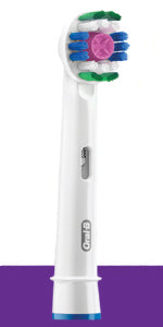 Oral-B Precision Clean Electric Toothbrush Head with CleanMaximiser Technology, Excess Plaque Remover, Pack of 4, White